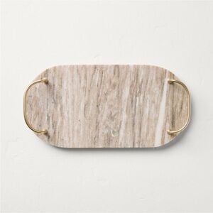 Marble Serving Tray with Brass Handles - Hearth & Hand™ with Magnolia